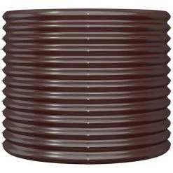 VidaXL Jardinière de jardin Acier enduit de poudre 80x80x68 cm Marron -Pots & cache-pots Soldes 2022 image 3 318860
