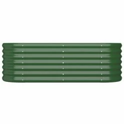 VidaXL Jardinière de jardin Acier enduit de poudre 114x40x36 cm Vert -Pots & cache-pots Soldes 2022 image 3 318863