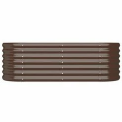 VidaXL Jardinière de jardin Acier enduit de poudre 114x40x36 cm Marron 8 VidaXL Jardinière de jardin Acier enduit de poudre 114x40x36 cm Marron -Pots & cache-pots Soldes 2022 image 3 318865