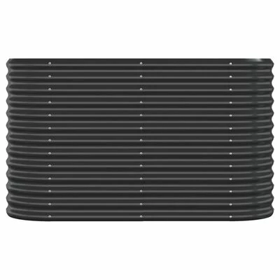 VidaXL Jardinière Acier enduit de poudre 114x40x68 cm Anthracite 3 VidaXL Jardinière Acier enduit de poudre 114x40x68 cm Anthracite – Image 3