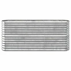 VidaXL Jardinière Acier enduit de poudre 152x40x68 cm Argenté -Pots & cache-pots Soldes 2022 image 3 318897