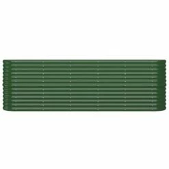 VidaXL Jardinière de jardin Acier enduit de poudre 224x40x68 cm Vert -Pots & cache-pots Soldes 2022 image 3 318898