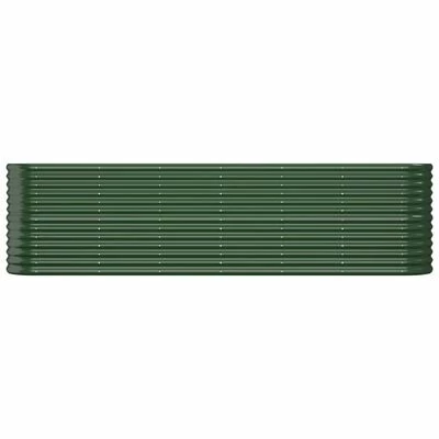 VidaXL Jardinière de jardin Acier enduit de poudre 260x40x68 cm Vert 3 VidaXL Jardinière de jardin Acier enduit de poudre 260x40x68 cm Vert – Image 3
