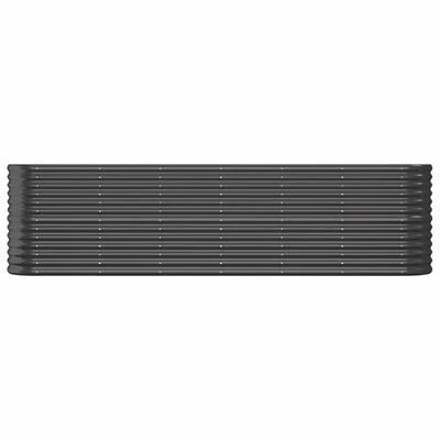 VidaXL Jardinière Acier enduit de poudre 260x40x68 cm Anthracite 3 VidaXL Jardinière Acier enduit de poudre 260x40x68 cm Anthracite – Image 3
