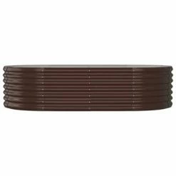 VidaXL Jardinière de jardin Acier enduit de poudre 152x80x36 cm Marron -Pots & cache-pots Soldes 2022 image 3 318915