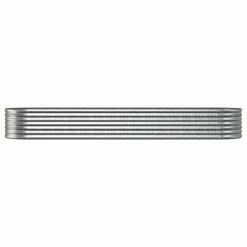 VidaXL Jardinière de jardin Acier enduit de poudre 296x80x36cm Argenté -Pots & cache-pots Soldes 2022 image 3 318927