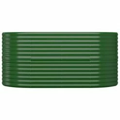 VidaXL Jardinière de jardin Acier enduit de poudre 152x80x68 cm Vert -Pots & cache-pots Soldes 2022 image 3 318948