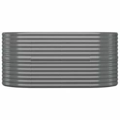 VidaXL Jardinière de jardin Acier enduit de poudre 152x80x68 cm Gris -Pots & cache-pots Soldes 2022 image 3 318949
