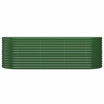 VidaXL Jardinière de jardin Acier enduit de poudre 224x80x68 cm Vert 3 VidaXL Jardinière de jardin Acier enduit de poudre 224x80x68 cm Vert – Image 3
