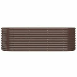 VidaXL Jardinière de jardin Acier enduit de poudre 224x80x68 cm Marron -Pots & cache-pots Soldes 2022 image 3 318955