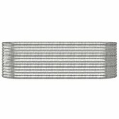VidaXL Jardinière Acier enduit de poudre 224x80x68 cm Argenté 8 VidaXL Jardinière Acier enduit de poudre 224x80x68 cm Argenté -Pots & cache-pots Soldes 2022 image 3 318957