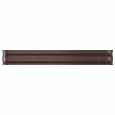 VidaXL Jardinière de jardin Acier enduit de poudre 512x80x68 cm Marron 3 VidaXL Jardinière de jardin Acier enduit de poudre 512x80x68 cm Marron – Image 3