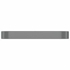 VidaXL Jardinière de jardin Acier enduit de poudre 322x100x36 cm Gris -Pots & cache-pots Soldes 2022 image 3 318999