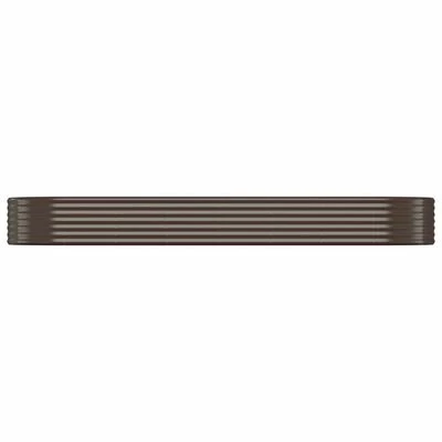 VidaXL Jardinière de jardin Acier enduit de poudre 322x100x36cm Marron 3 VidaXL Jardinière de jardin Acier enduit de poudre 322x100x36cm Marron – Image 3