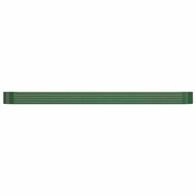 VidaXL Jardinière de jardin Acier enduit de poudre 544x100x36 cm Vert 3 VidaXL Jardinière de jardin Acier enduit de poudre 544x100x36 cm Vert – Image 3