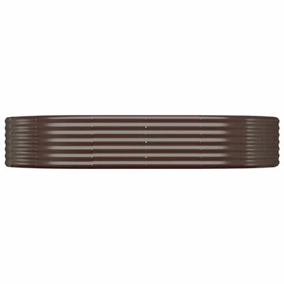 VidaXL Jardinière de jardin Acier enduit de poudre 214x140x36cm Marron 3 VidaXL Jardinière de jardin Acier enduit de poudre 214x140x36cm Marron – Image 3