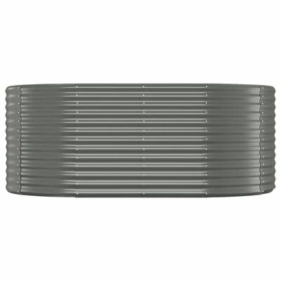 VidaXL Jardinière de jardin Acier enduit de poudre 175x100x68 cm Gris 3 VidaXL Jardinière de jardin Acier enduit de poudre 175x100x68 cm Gris – Image 3