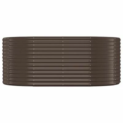 VidaXL Jardinière de jardin Acier enduit poudre 175x100x68 cm Marron 3 VidaXL Jardinière de jardin Acier enduit poudre 175x100x68 cm Marron – Image 3