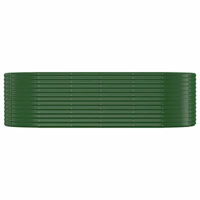 VidaXL Jardinière de jardin Acier enduit de poudre 249x100x68 cm Vert 3 VidaXL Jardinière de jardin Acier enduit de poudre 249x100x68 cm Vert – Image 3