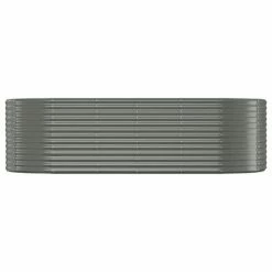 VidaXL Jardinière de jardin Acier enduit de poudre 249x100x68 cm Gris -Pots & cache-pots Soldes 2022 image 3 319064