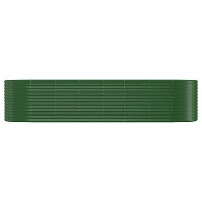 VidaXL Jardinière de jardin Acier enduit de poudre 322x100x68 cm Vert 3 VidaXL Jardinière de jardin Acier enduit de poudre 322x100x68 cm Vert – Image 3