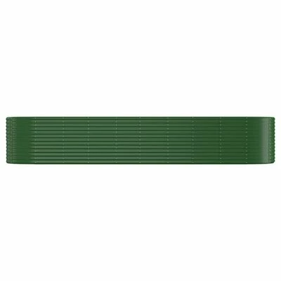 VidaXL Jardinière de jardin Acier enduit de poudre 396x100x68 cm Vert 3 VidaXL Jardinière de jardin Acier enduit de poudre 396x100x68 cm Vert – Image 3