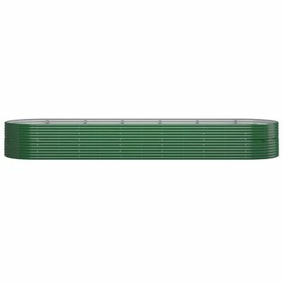 VidaXL Jardinière de jardin Acier enduit de poudre 510x140x68 cm Vert 3 VidaXL Jardinière de jardin Acier enduit de poudre 510x140x68 cm Vert – Image 3