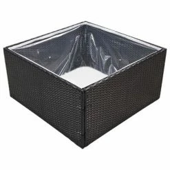 VidaXL Jardinière Noir 80x80x40 cm Résine tressée 8 VidaXL Jardinière Noir 80x80x40 cm Résine tressée -Pots & cache-pots Soldes 2022 image 3 319171