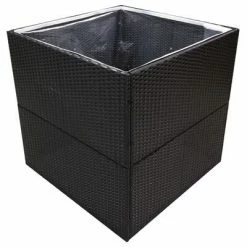 VidaXL Jardinière Noir 80x80x80 cm Résine tressée 8 VidaXL Jardinière Noir 80x80x80 cm Résine tressée -Pots & cache-pots Soldes 2022 image 3 319173
