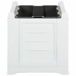 VidaXL Jardinière Blanc 80x42,5x42 cm PP 8 VidaXL Jardinière Blanc 80x42,5x42 cm PP -Pots & cache-pots Soldes 2022 image 3 331329