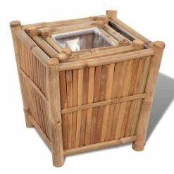 VidaXL Lits surélevés en bambou avec doublure en nylon 3 pcs -Pots & cache-pots Soldes 2022 image 3 41507