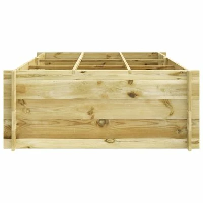 VidaXL Lit surélevé 150x100x40 cm Bois imprégné 3 VidaXL Lit surélevé 150x100x40 cm Bois imprégné – Image 3