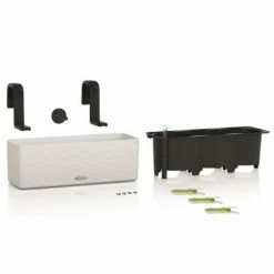 LECHUZA Jardinière CUBE color triple avec supports Blanc 13680 -Pots & cache-pots Soldes 2022 image 3 421439