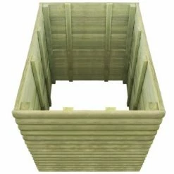 VidaXL Lit surélevé de jardin 106x106x96 cm Bois de pin imprégné -Pots & cache-pots Soldes 2022 image 3 42214