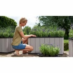 Keter Jardinière Sequoia Taille moyenne Gris PP 240929 -Pots & cache-pots Soldes 2022 image 3 422828
