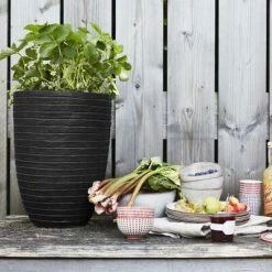 Capi Pot à fleurs Nature Row Élégant bas 36 x 47 cm Noir KBLRO782 -Pots & cache-pots Soldes 2022 image 3 424272