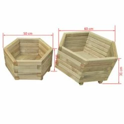 VidaXL Ensemble de lit surélevé de jardin 2 pcs Bois de pin impregné 5 VidaXL Ensemble de lit surélevé de jardin 2 pcs Bois de pin impregné -Pots & cache-pots Soldes 2022 image 3 43334