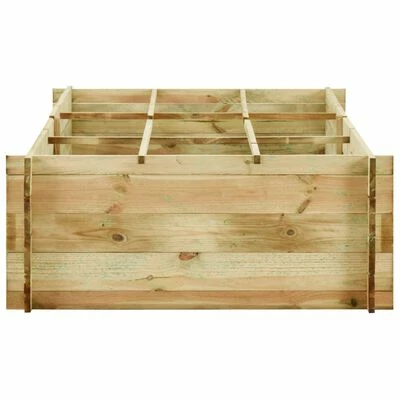 VidaXL Jardinière pour légumes Bois de pin imprégné 197x100x40 cm 3 VidaXL Jardinière pour légumes Bois de pin imprégné 197x100x40 cm – Image 3