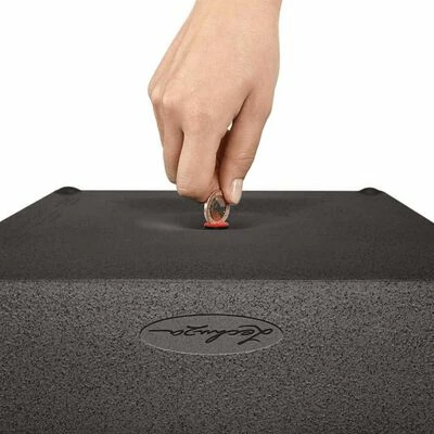 LECHUZA Jardinière CANTO Stone 30 Low ALL-IN-ONE Noir graphite 3 LECHUZA Jardinière CANTO Stone 30 Low ALL-IN-ONE Noir graphite – Image 3