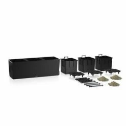 LECHUZA Jardinière TRIO Stone 30 ALL-IN-ONE Noir graphite -Pots & cache-pots Soldes 2022 image 3 442076