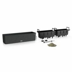 LECHUZA Jardinière BALCONERA Cottage 80 ALL-IN-ONE Granit 8 LECHUZA Jardinière BALCONERA Cottage 80 ALL-IN-ONE Granit -Pots & cache-pots Soldes 2022 image 3 443324