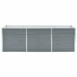 VidaXL Lit surélevé de jardin Acier galvanisé 240x80x77 cm Gris 8 VidaXL Lit surélevé de jardin Acier galvanisé 240x80x77 cm Gris -Pots & cache-pots Soldes 2022 image 3 44840