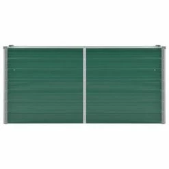 VidaXL Lit surélevé de jardin Acier galvanisé 160x40x77 cm Vert -Pots & cache-pots Soldes 2022 image 3 44849