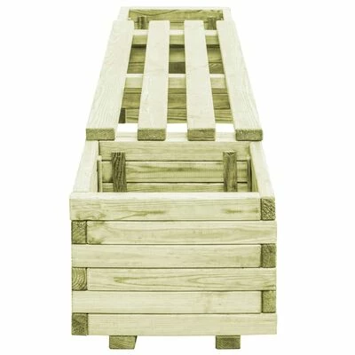 VidaXL Banc de jardin à jardinières Bois de pin imprégné 3 VidaXL Banc de jardin à jardinières Bois de pin imprégné – Image 3