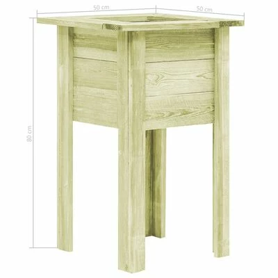 VidaXL Lit surélevé de jardin avec pieds 50x50x80cm Bois scié imprégné 3 VidaXL Lit surélevé de jardin avec pieds 50x50x80cm Bois scié imprégné – Image 3