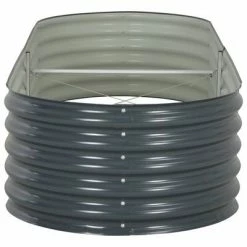 VidaXL Lit surélevé de jardin 240x80x44 cm Acier galvanisé Gris -Pots & cache-pots Soldes 2022 image 3 45528