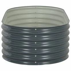 VidaXL Lit surélevé de jardin 160x80x44 cm Acier galvanisé Gris -Pots & cache-pots Soldes 2022 image 3 45529