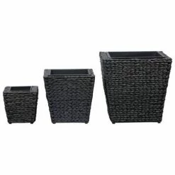 VidaXL Lits surélevés de jardin 3 pcs Jacinthe d'eau Noir 8 VidaXL Lits surélevés de jardin 3 pcs Jacinthe d'eau Noir -Pots & cache-pots Soldes 2022 image 3 45573