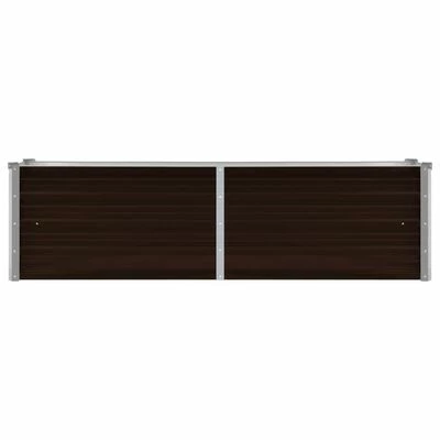 VidaXL Lit surélevé de jardin Marron 160x40x45 cm Acier galvanisé 3 VidaXL Lit surélevé de jardin Marron 160x40x45 cm Acier galvanisé – Image 3