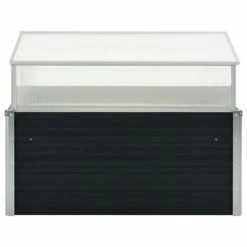 VidaXL Serre Anthracite 100x100x77 cm Acier galvanisé -Pots & cache-pots Soldes 2022 image 3 45724